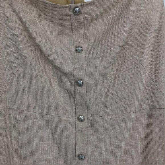 Veronica Beard Cream Colored Winnie Off Shoulder Flounce Knee Length Dress 10 - Picture 6 of 7